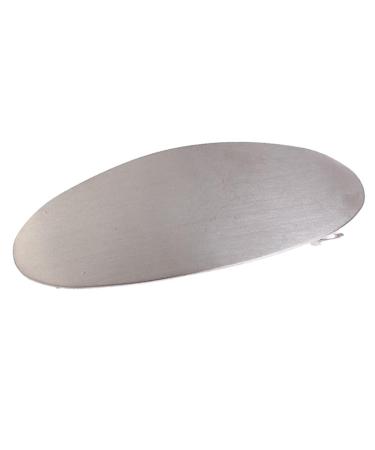 Freneci Brushed Geometric Large Hair Clip for Women - Silver Hair Clamp & Hairpin - Stylish Hair Accessories - Buy Online on GoSupps.com