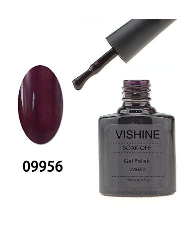 Vishine Varnish Gel Nail Polish Soak Off UV LED Nail Art Manicure 10ml Purple Brown (09956) #09956