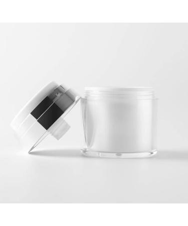Furnido 2 Pack 1 oz Airless Pump Jars for Makeup and Skincare - Refillable Travel Lotion Containers - White - Buy Online on GoSupps.com