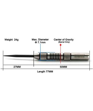 CUESOUL Tungsten Steel Tip Darts - Precision Barrels in 18, 19, 21, 24 Grams - Buy Online on GoSupps.com