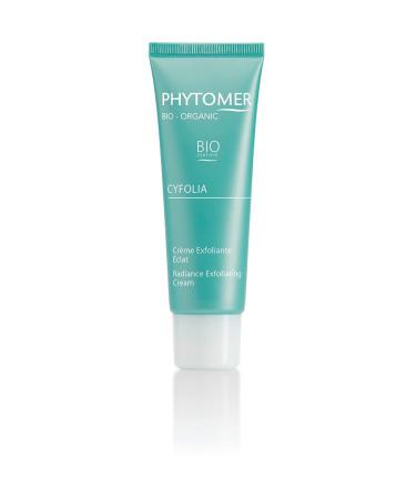 PHYTOMER Cyfolia Organic Exfoliating Cream | Healthy All-Natural Facial Scrub Exfoliator | Certified Organic | Gentle Face Cleanser | Smoother Softer More Radiant Skin | 50 ml