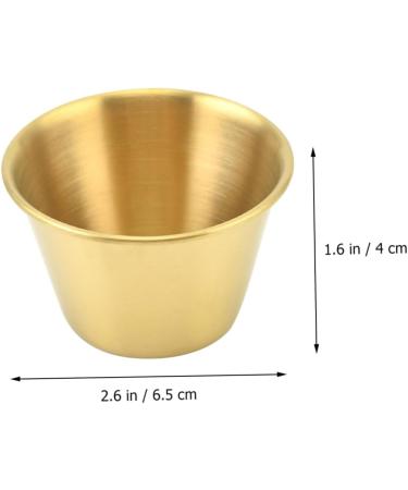 Zerodeko 4pcs Stainless Steel Dipping Sauce Cup Soup Sushi Dipping Bowls Sauce Seasoning Plate Stainless Steel Sauce Dish Gravy Bowl Stainless Steel Portion Cup Desert Round Soy Sauce Bowl - Buy Online on GoSupps.com