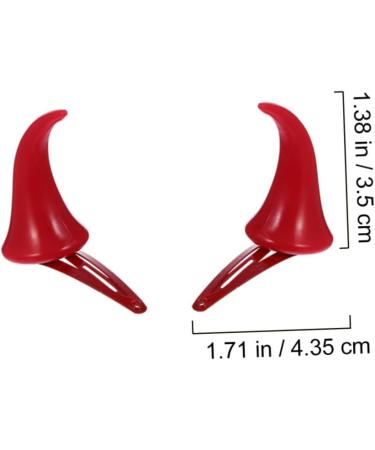 ABOOFAN 6 Pairs Halloween Decorative Red Horn Barrettes Horns Cosplay Demon Hair Clamps Bang Ox Horn Halloween Hair Clip Small Horn Hair Clips Metal Snap Hair Clips Demon Horns Cute Props - Buy Online on GoSupps.com
