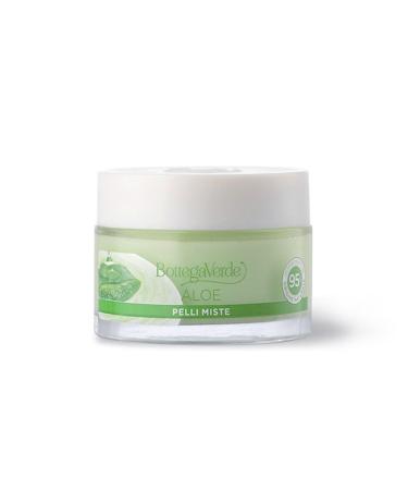 Bottega Verde Bottega Verde Aloe - 24-hour face gel cream - soothing mattifying moisturizer - with 30% aloe juice* organic (50ml) - combination skin