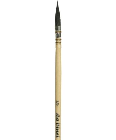 da Vinci Watercolor Series 418 Petit Gris Pur Russian Blue Squirrel Brush Size 3/0 - French Quill | Wash/Mop Paint Brush - Buy Online on GoSupps.com