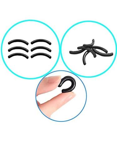 20pcs Black Universal Soft Silicone Eyelash Curler Replacement Pads - Refill Pads for Eyelash Curler - BK-10533 - Buy Online on GoSupps.com