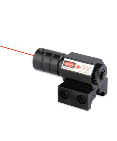 Red Laser Sight for Picatinny Rail, Compact Laser Sight Fit for Pistol and Airsoft, Mounted on 20 mm / 11 mm Picatinny & Weaver Rail (Red)
