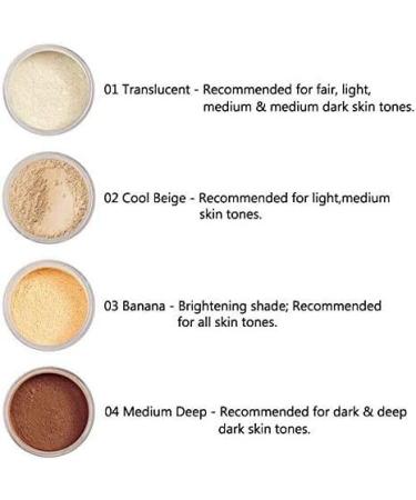 AQUAPURITY PHOERA Loose Makeup Setting Powder + Puff - Long Lasting Matte Finish Foundation for Flash Photography (104 - Medium Deep) - Buy Online on GoSupps.com