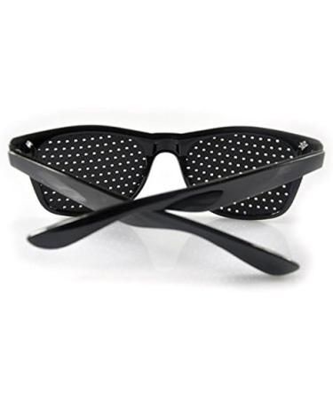 Raster-Brille/Loch-Brille f r Augen-Training und Entspannung Gitter-Brille mit faltbaren B geln Black - Buy Online on GoSupps.com