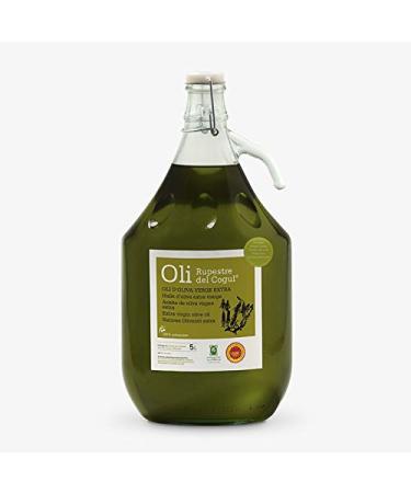 Litre Glass Bottle - Green Oil