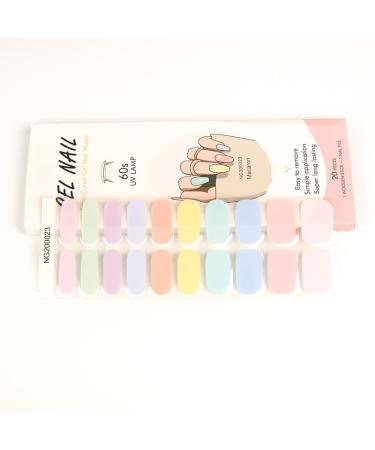 Nail Adhesive Wrap - Semi Cured Gel Nails Strips (Color Style)