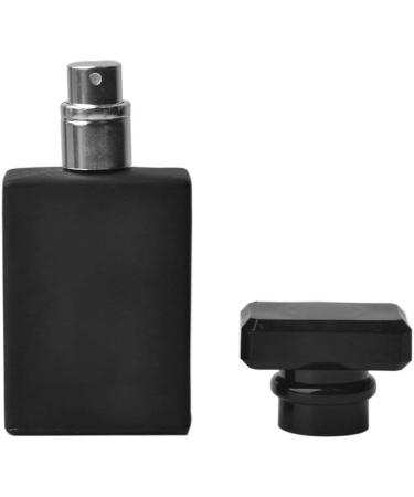 Portable Transparent Glass Perfume Bottle 30ML - Refillable Atomizer with Aluminum Case for Travel (Black) | Enslz - Buy Online on GoSupps.com