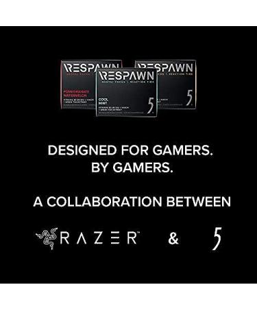 RESPAWN By 5 Mental Focus Gum - Variety Pack - Cool Mint Pomegranate Watermelon Tropical Punch - Sugar-Free Chewing Gum - For Gamers. By Gamers. - 6 Packs - 90 Sticks - Buy Online on GoSupps.com