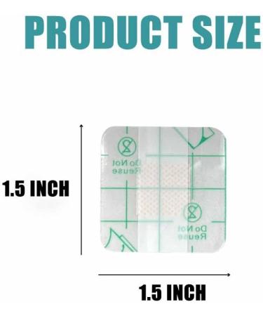 Waterproof Clear Bandages for Knee & Elbow - 50 Count | Stay On in Bath Shower & Pool - 1.5x1.5 Inch - Buy Online on GoSupps.com