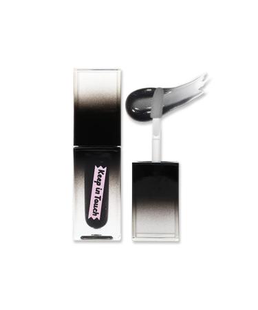 Keep In Touch The Black Plumper Tint | 2X Plumping Effect Moisturizing Lip Gloss | Vegan and Cruelty-Free Korean Lip Tint (Royal Midnight)