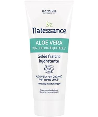 Natessance Aloe Vera Pure Fair Trade Organic Juice Fresh Moisturizing Jelly 50ml - Buy Online on GoSupps.com