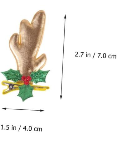 FRCOLOR 15 Pairs Creative Headdress Christmas Hair Barrette Antlers Shape Barrette Deer Horn Hair Clip Reindeer Antler Headband Deer Hair Clips Xmas Hair Clip Issue Card Baby - Buy Online on GoSupps.com