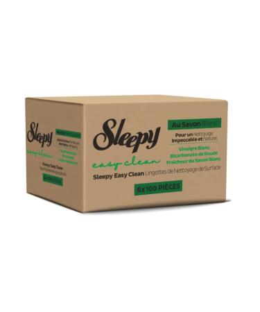 Sleepy Easy Clean Surface Cleaning Cloths 6 Pack of 600 White Sheets with Soap Additive Best for International Shipping - Buy Online on GoSupps.com
