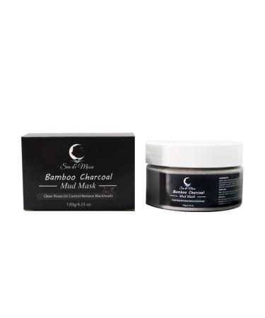 Mud Clay Face Mask Mud Mask Hydrating Moisturizing Deep Pore Cleansing Acne Treatment Detox Spa Facial Mask Face Masks Beauty Skin Care 120g (Bamboo Charcoal Mud Mask)