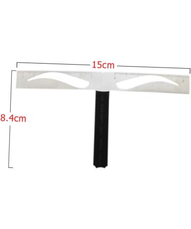 Hemoton 1pc Eyebrow Stencil Eyebrow Ruler Stencil Eyebrow Drawing Tool Positioning Ruler Stainless Steel Size 1 As Shown - Buy Online on GoSupps.com