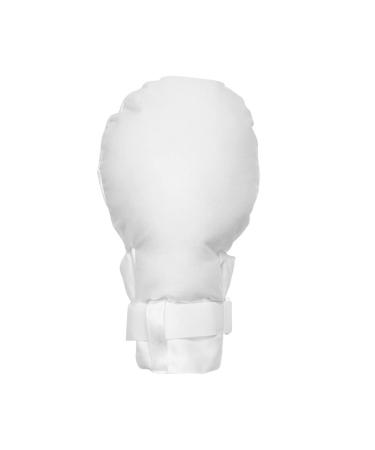 PERZOE Sweat-wicking Nursing Gloves Soft Padding 1pc Comfortable Hand Restraint for Elderly Care Durable Breathable Anti-static White