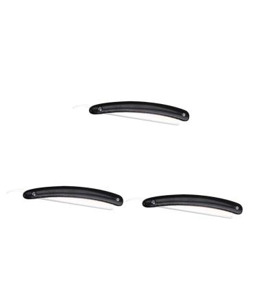 FRCOLOR 3 Pcs Razor Hand Razor Shaving Blade Main Beard 16x2.2cmx3pcs Random Color X 3 Pcs