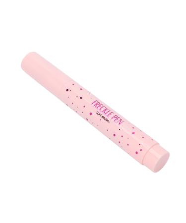 Pongnas Lifelike Freckles Makeup Pen Dot Spot Pen Fake Freckles Cosmetics Long Lasting Lightweight Portable 01Soft Brown