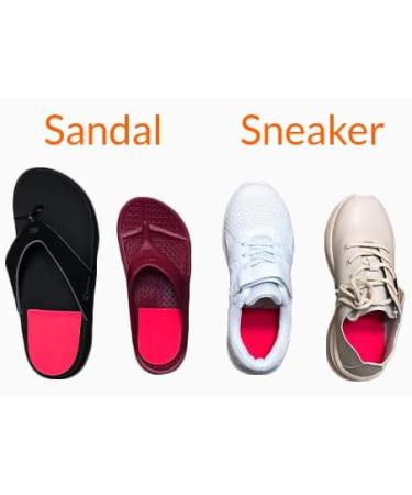 Adjustable Orthopedic Heel Lift for Leg Length Discrepancies & Heel Pain - Unisex 4mm | Sports Injury & Achilles Tendonitis Relief | Height Increase Insoles | Made in Singapore - Buy Online on GoSupps.com