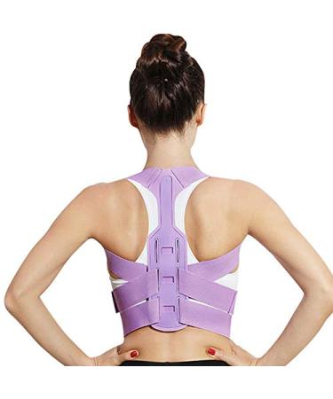 SheraF Support Belt Adjustable Back Posture Corrector Clavicle Spine Back Shoulder Lumbar Posture Correction (Color : Purple Size : S) favorite gift lofty ambition
