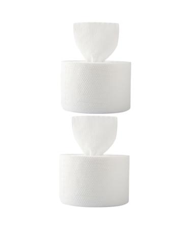 NOLITOY 2 Boxes Sponges Travel Towel Face Sponge Cotton Disposable Wash Towel Face Towel Non-woven Gauze Pad 1 count (Pack of 1) Whitex2pcs