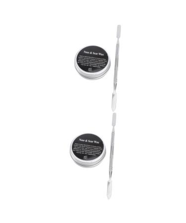 Beaupretty 2pcs cosplay costume face care kit dress makeup kit costume blood scar wax fake eye blood halloween make up kit fake wax spatula makeup set cosmetic decorate painted mediumx2pcs As Shownx2pcs