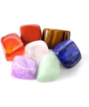 for Seven Stone 7 Colors Set Yoga Irregular Crystals Stone Polished Individual Stones House Decor (Color Raw Stones and Minerals Full of Texture As Picture - Buy Online on GoSupps.com