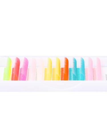 Neon Colored Volume Lash Extensions - Easy Fan 0.07-D 13mm - 8 Colors: Hot Pink, White, Blue, Orange, Gold, Purple, Yellow - UV Glow - Buy Online on GoSupps.com