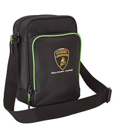 Lamborghini Squadra Corse Team Shoulder Bag Black