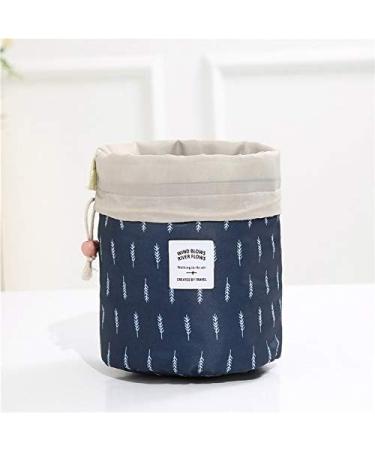 Xiangate Barrel Shaped Cosmetic Bag for Travel | Stylish White Flamingo Make-up & Brush Storage | Hangable Cultural Bags with Cord - Buy Online on GoSupps.com