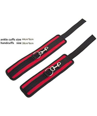 Soft Dark Red Sleep Eye Mask with Bed Strap Kit - for Ultimate Comfort and Relaxation - Buy Online on GoSupps.com