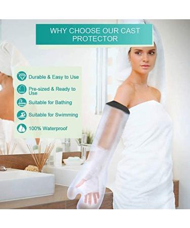 Waterproof Arm Plaster Cover for Adults - Shower Protection for Casts & Wounds - Buy Online on GoSupps.com