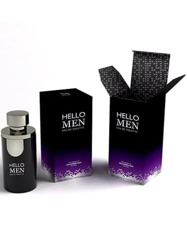 HELLO Men's Cologne 3.4 EDT Spray Eau de Toilette Amber Woody fragrance for Men - Buy Online on GoSupps.com