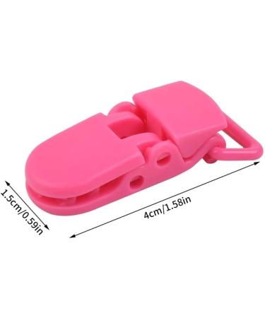 50 Pack Colorful Plastic Baby Pacifier Clips - Durable Hossendrap Dummy Holders for Bibs & DIY - Perfect for Baby Showers & Newborns - Buy Online on GoSupps.com