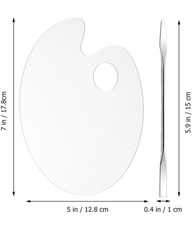  DIYEAH Makeup Mixing Palette Foundation Mixing Tray Makeup Supplies Acrylic Foundation Blending Palette - Buy Online on GoSupps.com