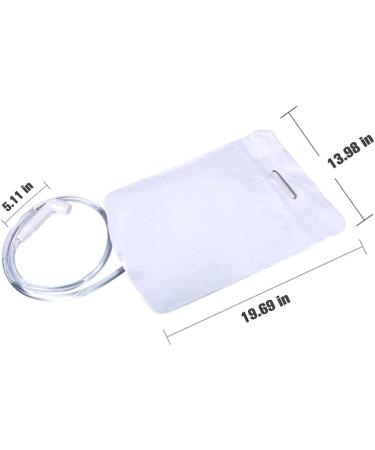 Portable Overhead Shower Water Bag - 2.64 Gallons | Bedside PVC Bag for Shampoo Bowl | Compatible with Shampoo Basin/Tray | Ideal for Washing Hair in Bed - Buy Online on GoSupps.com