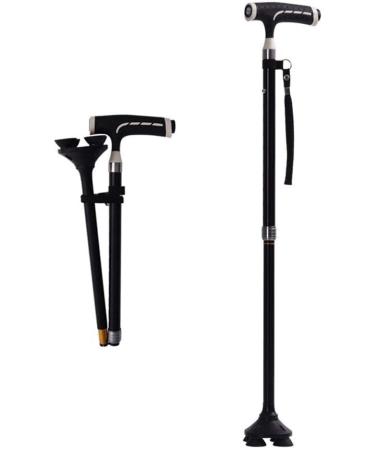 Walking Stick Folding Cane Folding Cane Crutches Multifunction Telescopic Cane Lightweight Stick Old one-Button Foldable Easy to Carry Bathing in Sunlight