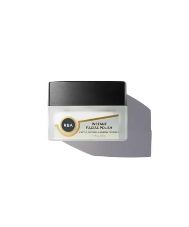 RBA Skincare s Instant Facial Polish At-Home Microdermabrasion Polishing Exfoliant with Natural Crystals & Aloe Vera for Smooth Skin Texture 100% Natural 50ml (2oz)