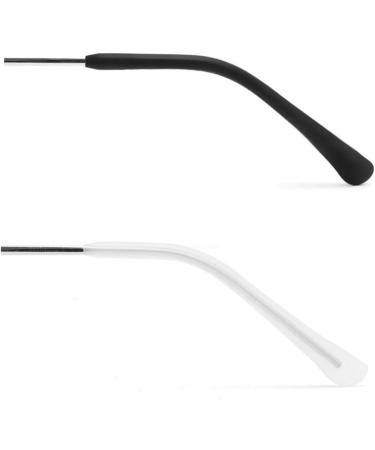 Uonlytech Non-Slip Glasses End Tips 36 Pairs Silicone Frame Covers for Secure Grip Black and White 6.5x0.6cm | International Shipping Available - Buy Online on GoSupps.com