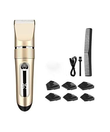 Waterproof Men Hair Clipper Hair Electric Trimmer Tool LED Digital Display Limit Comb Barber Cutting Clipper