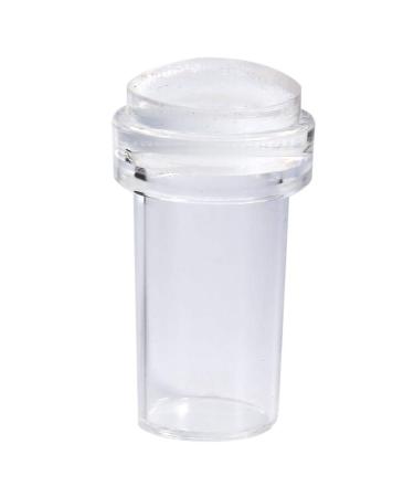 Nail Art Stamper Fashionable Transparent Silicone Nail Polish Transfer Stamper & Scraper Set Manicure Tool