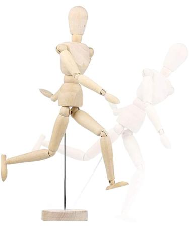 8 Inch Wooden Manikin Flexible Body Human Figure Puppet Model for Drawing & Painting | Home Office Desk Decoration | Sketching Supplies & Gift - Buy Online on GoSupps.com