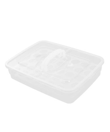 STOBAZA Deviled Egg Holder Box Egg Tote Refrigerator Egg Organizer Egg Case Egg Holder Egg Container Storage Crisper