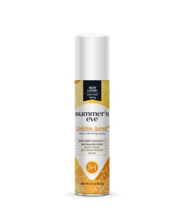Summers Eve Freshening Spray 2 Ounce Tahitian Sunset (Pack of 3)
