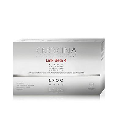 LABO CRESCINA ISOLE FOLLICOLARI Link beta-4 fall protection hair treatment complete 1700 men 10 + 10 AMPOULES